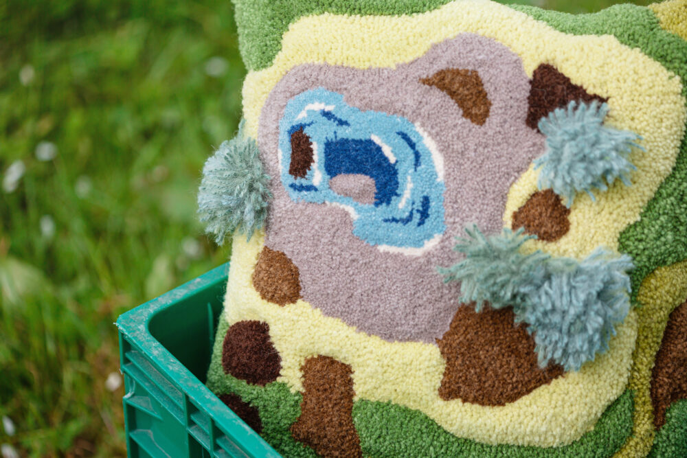Image de coussins tuftés "Paysages" Dessous de verre Moino Studio Tufting