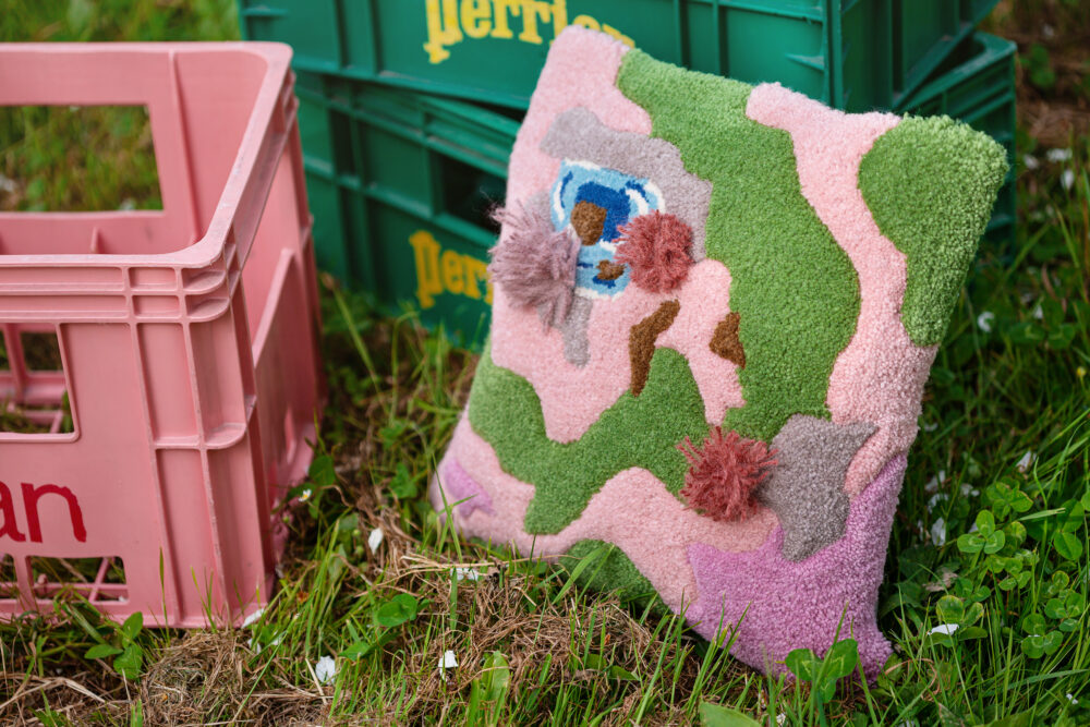 Image de coussins tuftés "Paysages" Dessous de verre Moino Studio Tufting