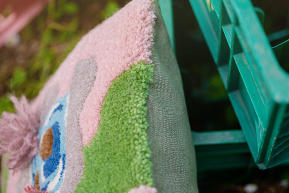 Image de coussins tuftés "Paysages" Dessous de verre Moino Studio Tufting