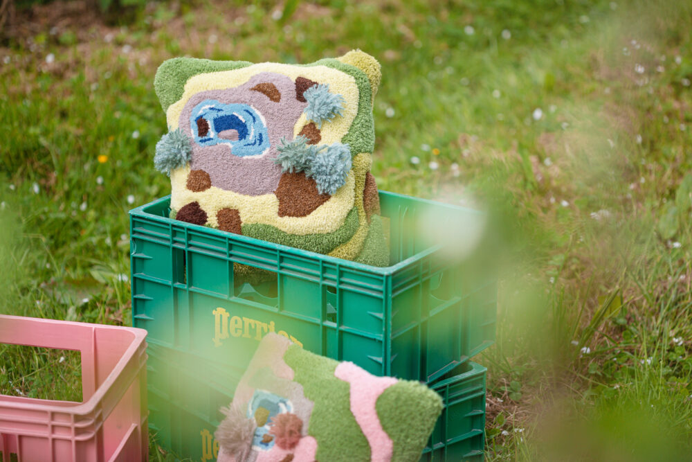 Image de coussins tuftés "Paysages" Dessous de verre Moino Studio Tufting