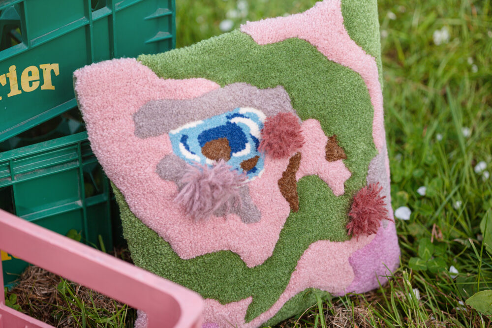Image de coussins tuftés "Paysages" Dessous de verre Moino Studio Tufting