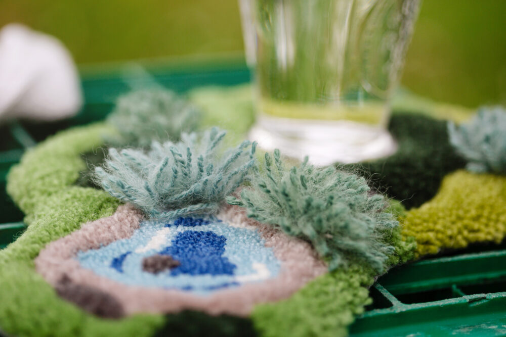 Image d'une décoration "Paysages" Dessous de verre Moino Studio Tufting
